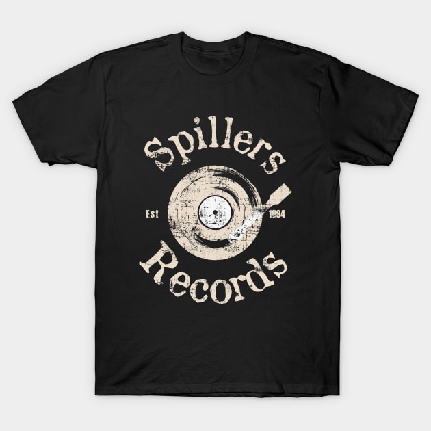 Spiller Music Record T-Shirt by sanantaretro